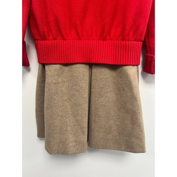 Anthropologie Mare Mare Twofer Mock-Neck Sweater Dress Red Size Small - Picture 7 of 11